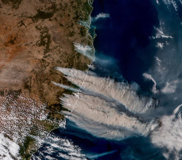 Bushfires in Southeast Australia Blackash